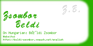 zsombor beldi business card